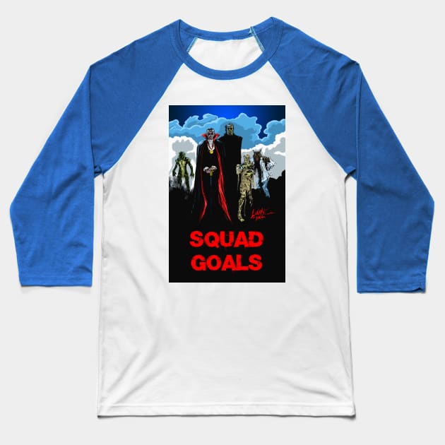 Squad Goals Baseball T-Shirt by Art Of Lunatik